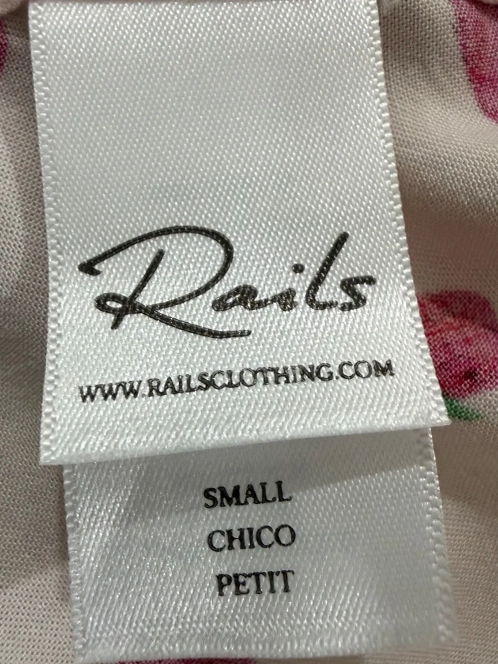 RAILS Light Pink Strawberry Print Short Pajama Set - Size S 100% Rayon